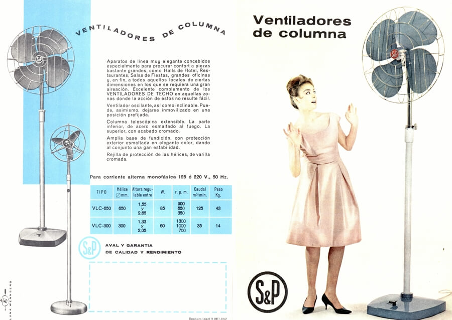 Ventilador de columna VLC (1962)