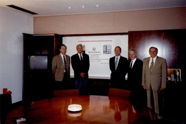 Bienvenida al Dr. E. Oñate a S&P, (Ripoll-España), 11-03-1999