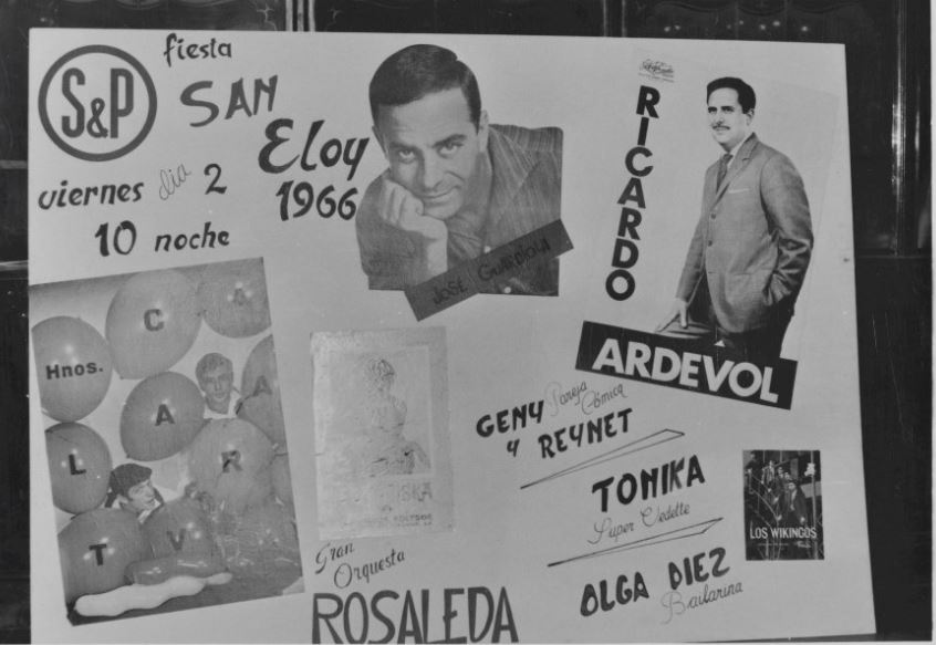 Fiesta Sant Eloi. Reparto artístico (Ripoll-España), 2-12-1966